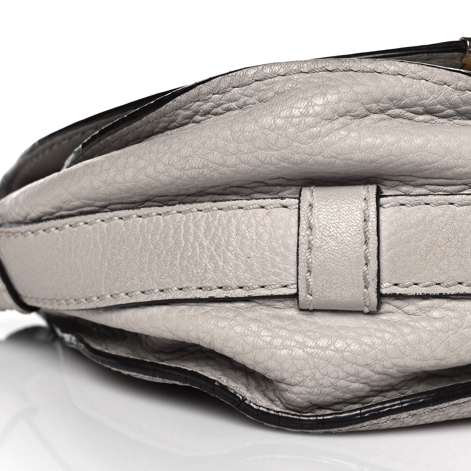 Chloe Calfskin Mini Marcie Round Crossbody Bag Cashmere Grey 6 of 10