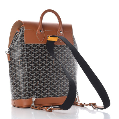 Goyard Goyardine Calfskin Alpin MM Backpack Gold Black 3 of 11