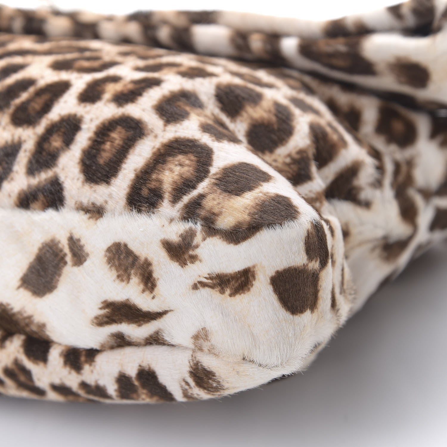 Miu Miu Pony Hair Leopard Crystal Flap Clutch Brown 9 of 10