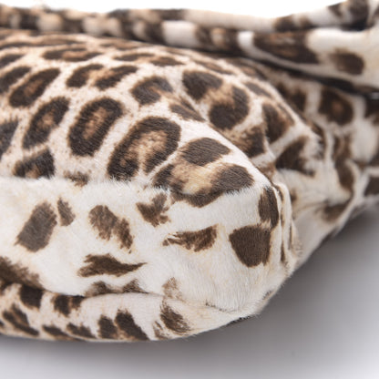 Miu Miu Pony Hair Leopard Crystal Flap Clutch Brown 9 of 10