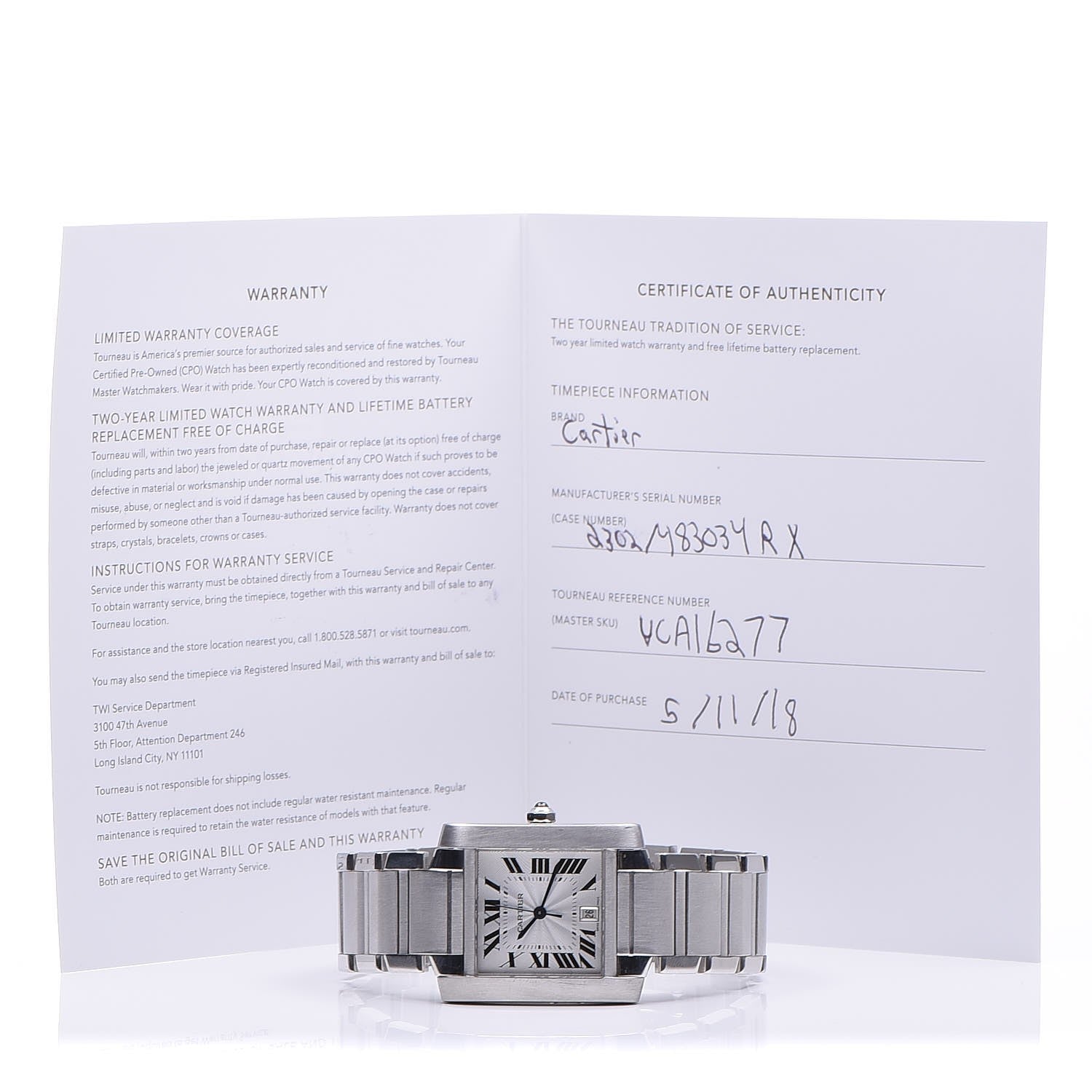 Cartier Stainless Steel 28mm Tank Francaise Automatic Watch 10 of 10