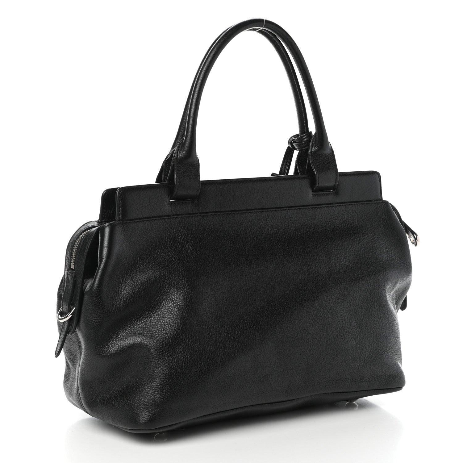 Mulberry Soft Grain Calfskin Satchel Black 3 of 8