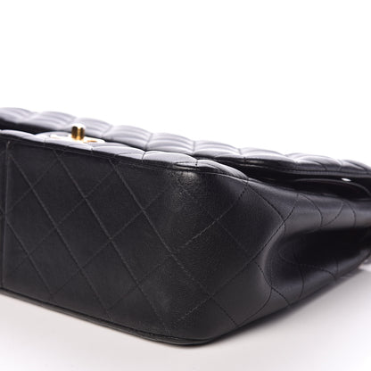 Chanel Lambskin Quilted Jumbo Double Flap Black 6 of 10