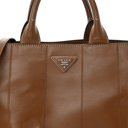 Prada Soft Calfskin Tote Cannella 8 of 20