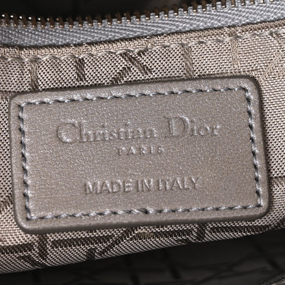 Christian Dior Metallic Lambskin Cannage Mini Lady Dior Grey 6 of 10