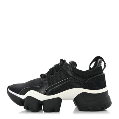 Givenchy Calfskin Neoprene Jaw Low Sneakers 37 Black 1 of 8