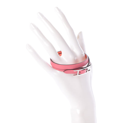 Hermes Swift Behapi Double Tour Reversible Bracelet S Rose Azalee Orange Poppy 2 of 7