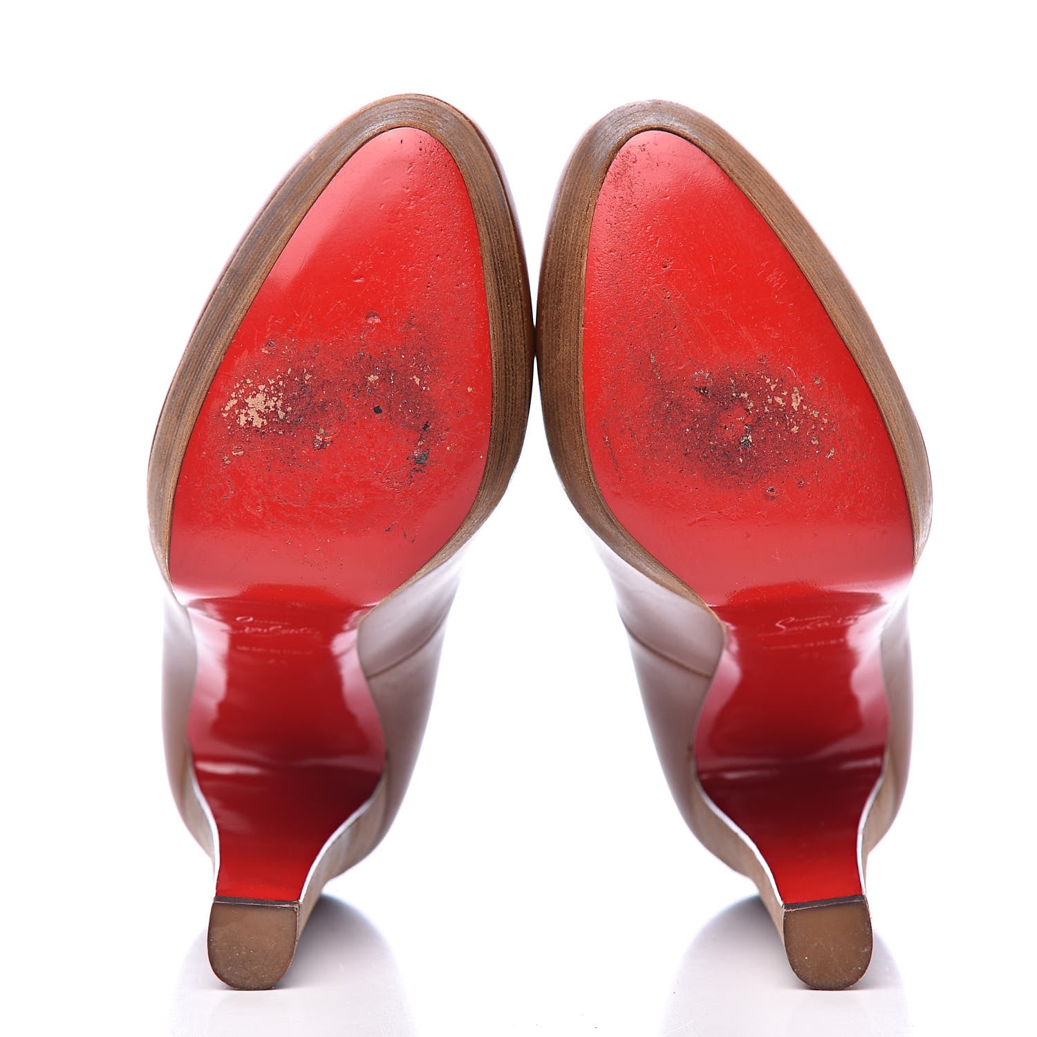 Christian Louboutin Calfskin Bibi 140 Pumps 41 Brown 5 of 17