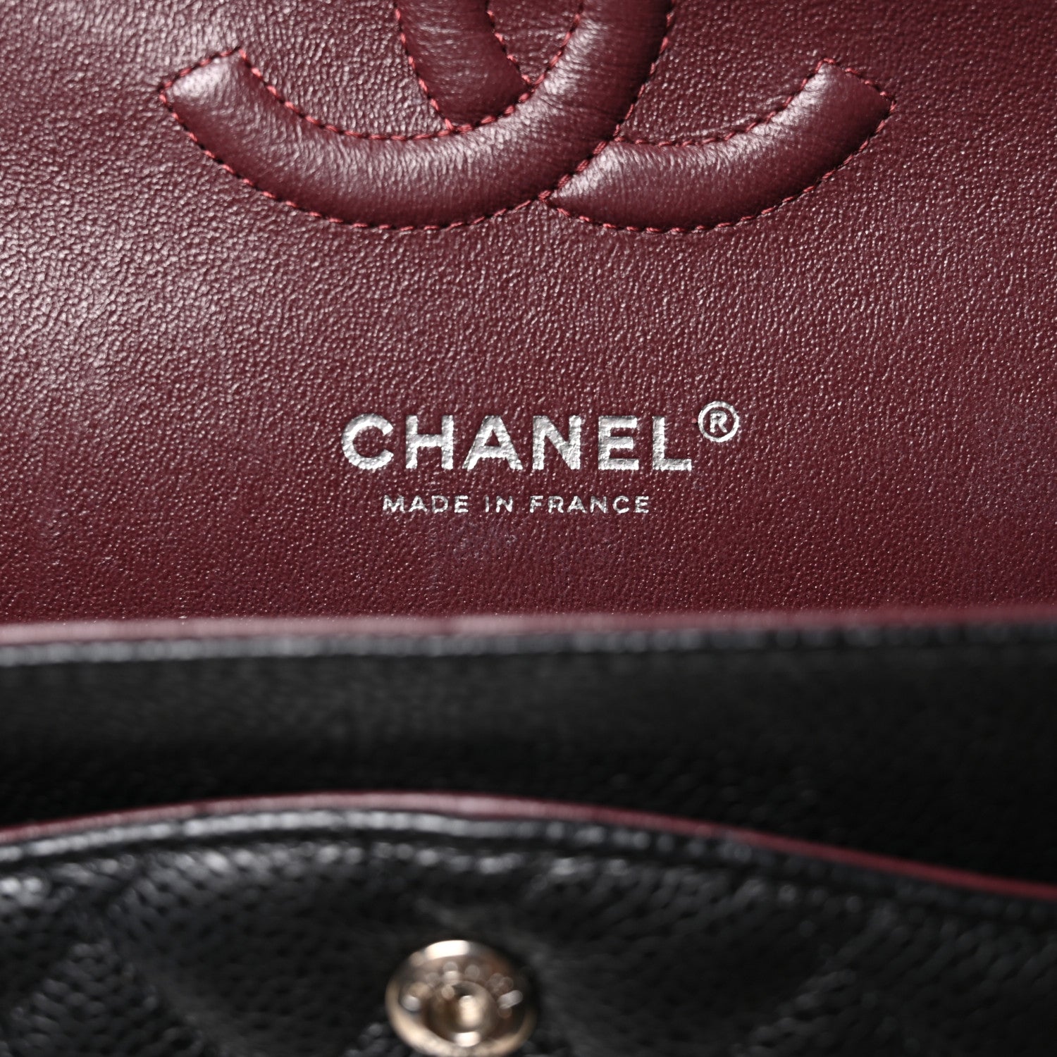 Chanel Caviar Quilted Medium Double Flap Black 6 of 12
