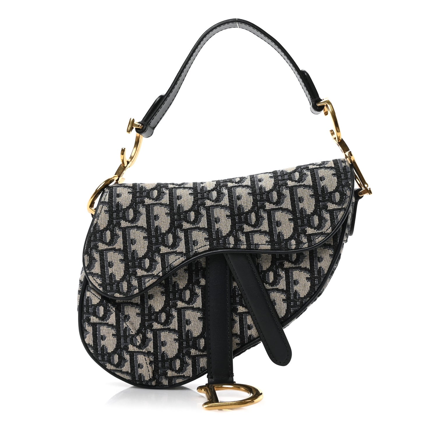 Oblique Mini Saddle Bag Blue