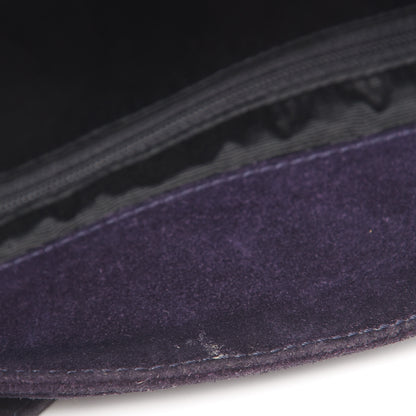 Chanel Suede CC Shoulder Bag Purple 7 of 19