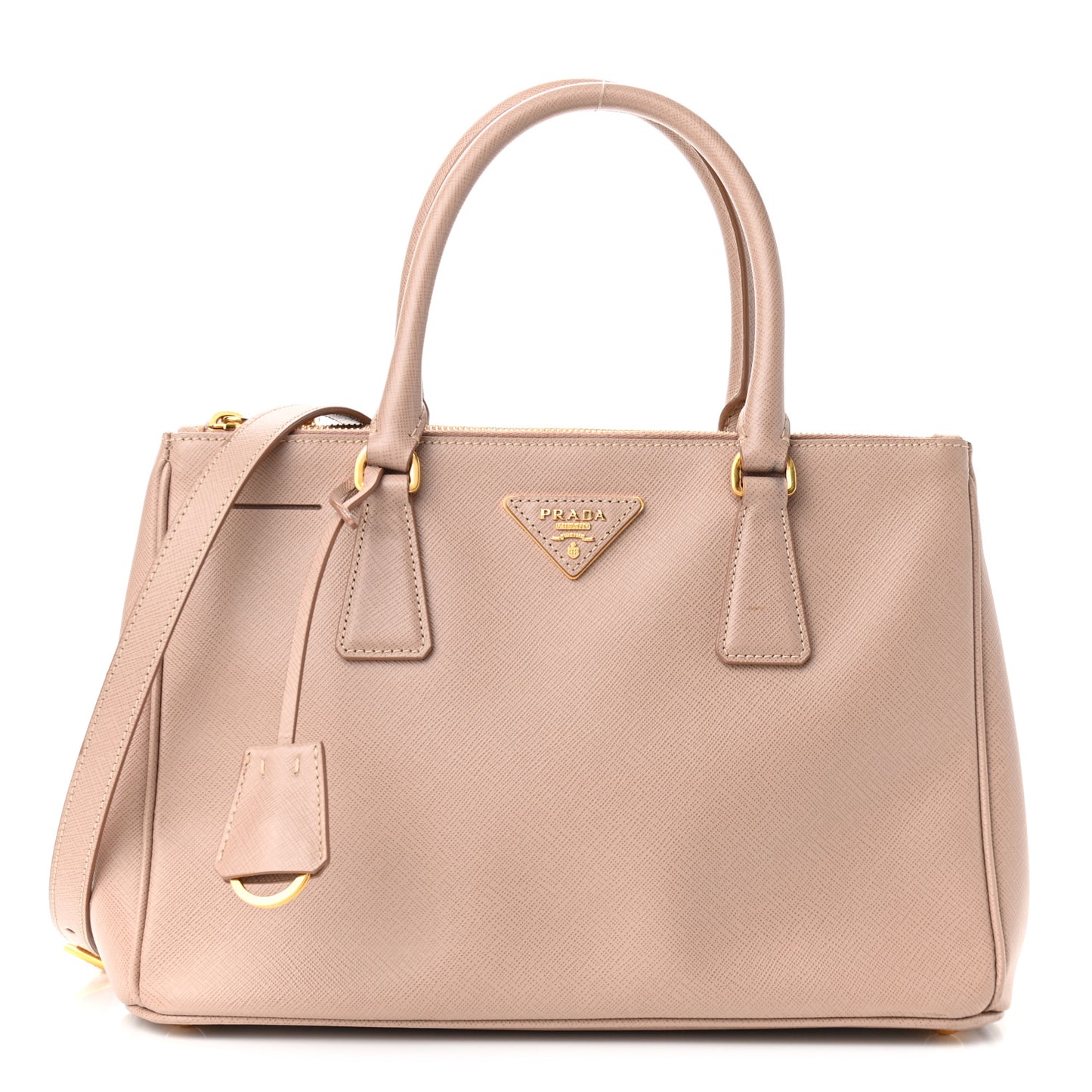Saffiano Small Galleria Double Zip Tote Cammeo