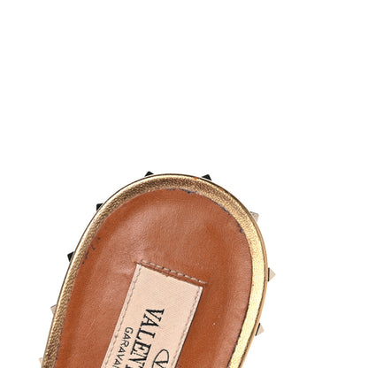Valentino Garavani Nappa Soul Rockstud High Heel Mules 40 Gold 18 of 20