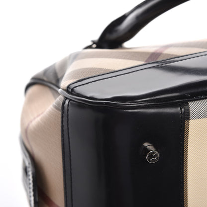 Burberry Nova Check Bowling Bag Black 10 of 13