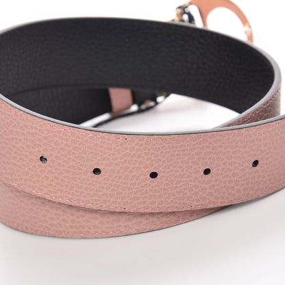 Gucci Calfskin 1973 Reversible Belt 80 32 Black Pink 4 of 6