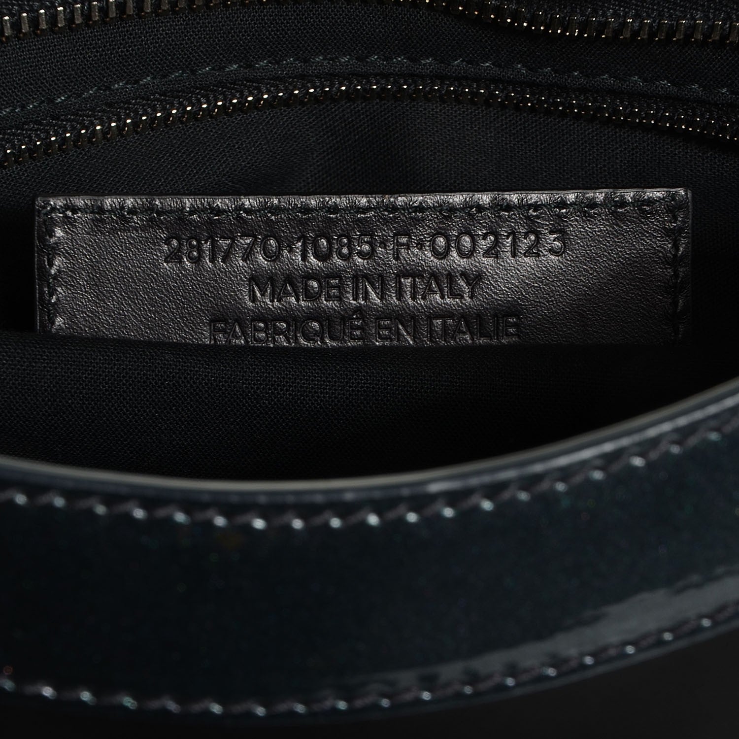 Balenciaga Smooth Calfskin Metallic Patent Giant 12 Silver Hardware City Black Gris 7 of 10