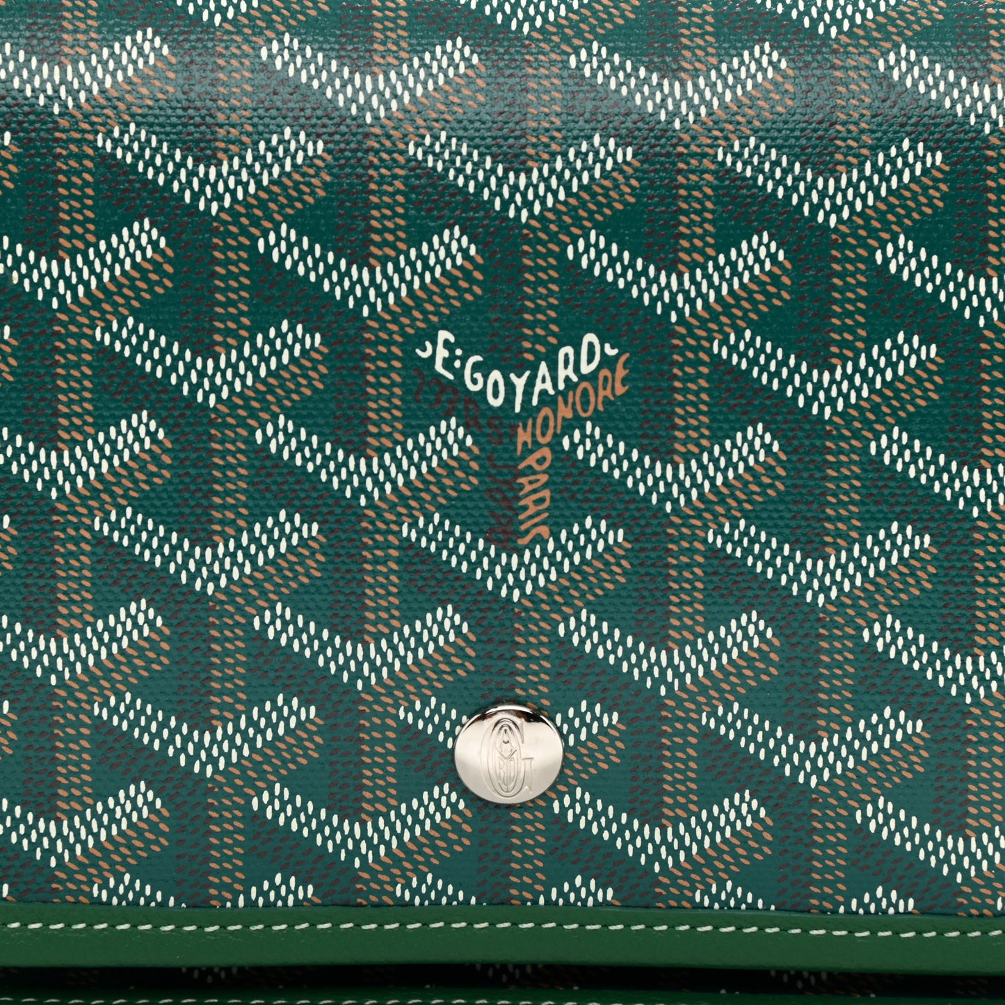 Goyardine Plumet Wallet Clutch Green