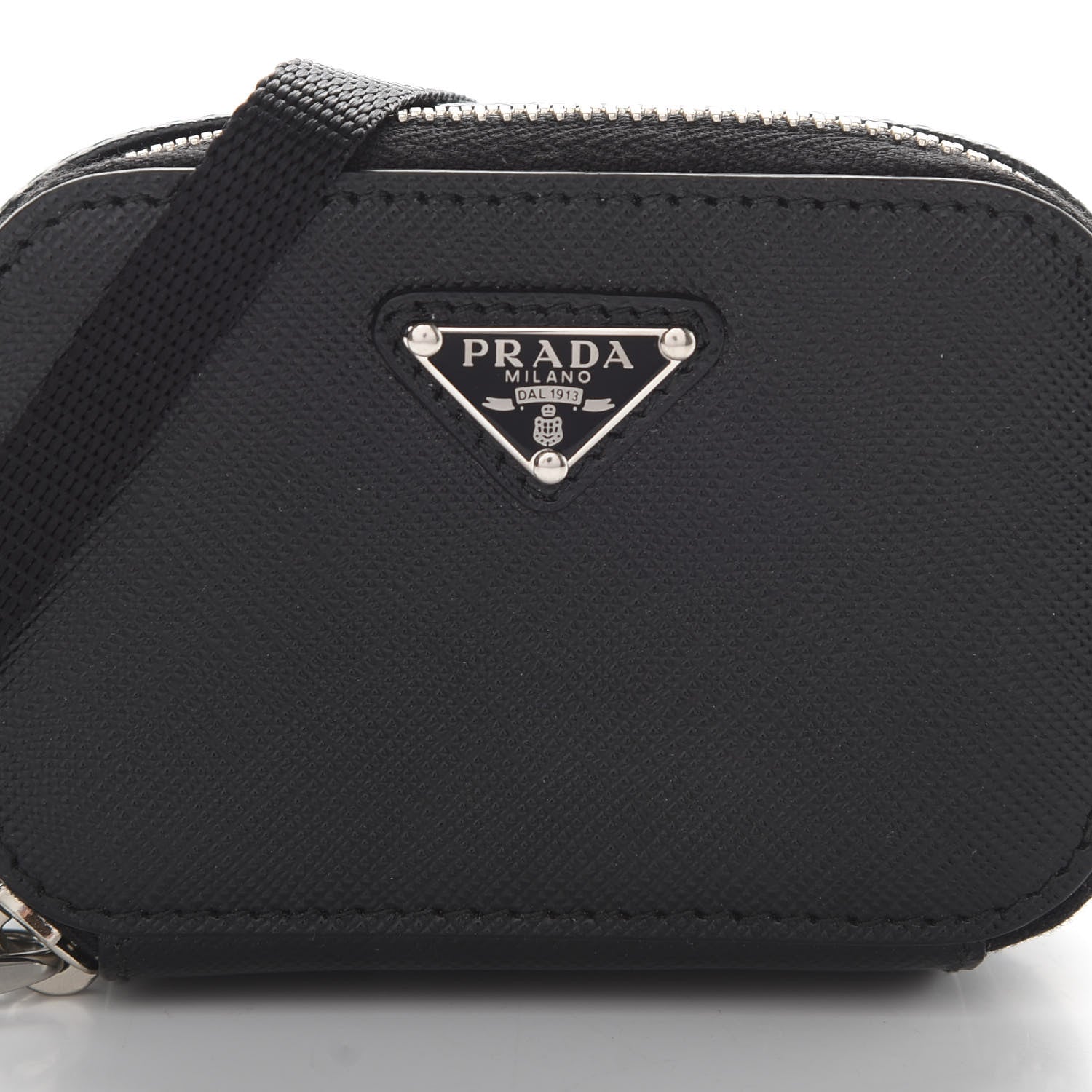 Prada Saffiano Cargo Pouch Black 7 of 11