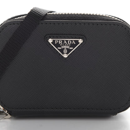 Prada Saffiano Cargo Pouch Black 7 of 11