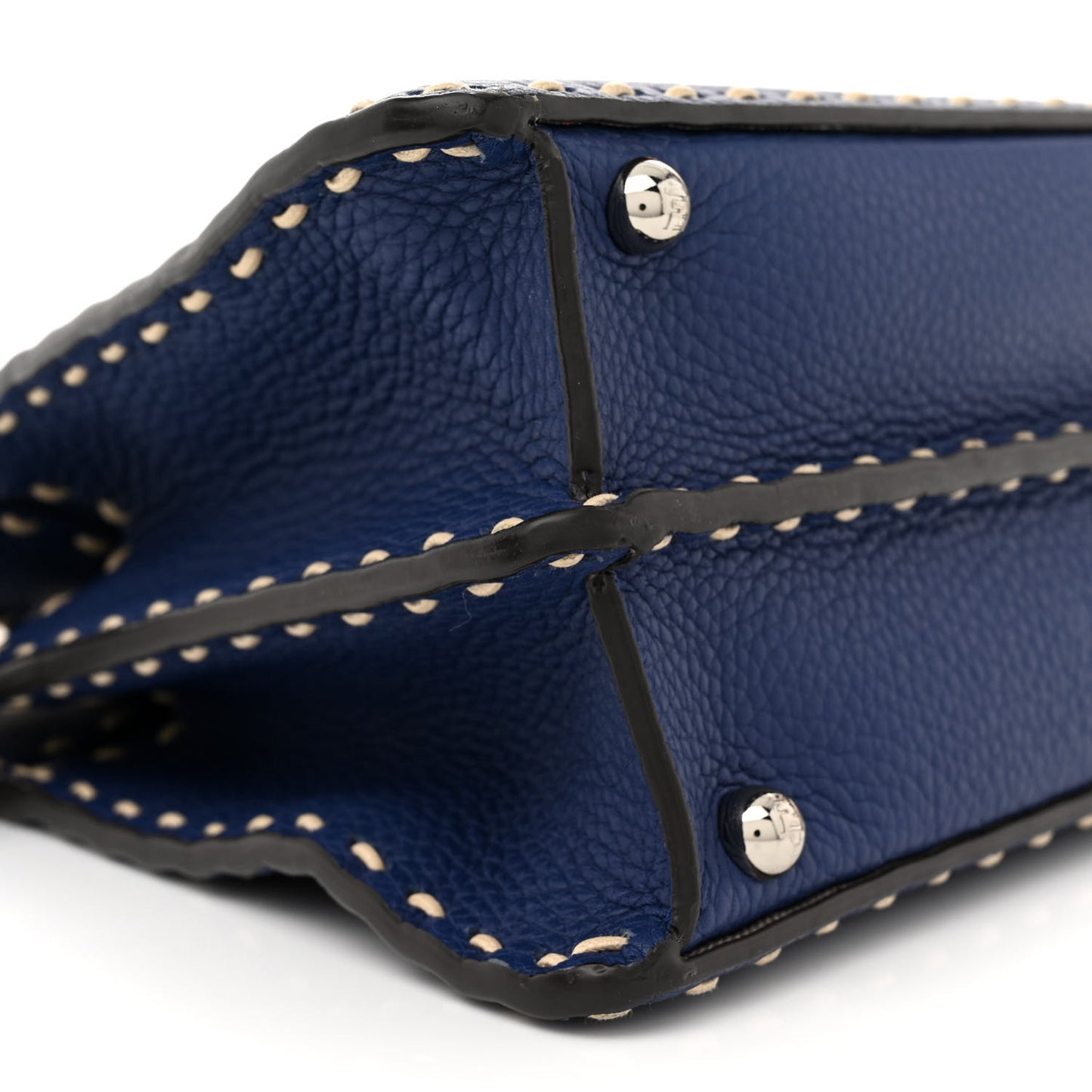 Cuoio Romano Selleria Chamois Small Peekaboo I SEE U Satchel Blue