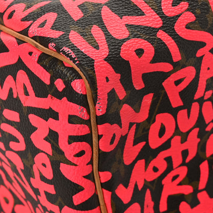 Louis Vuitton Monogram Graffiti Speedy 30 Fuchsia 8 of 11