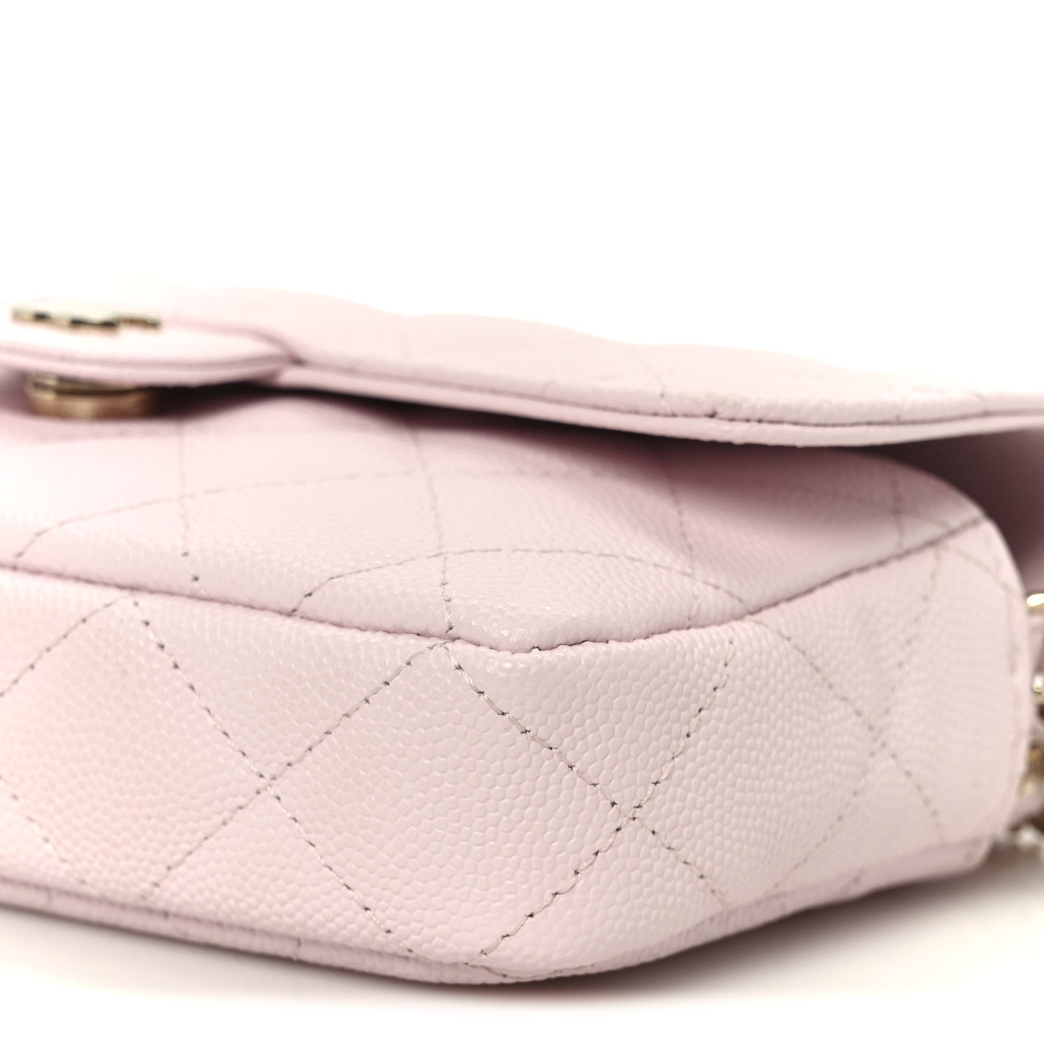 Chanel Caviar Quilted Flap Phone Holder With Chain Light Pink 12 of 13