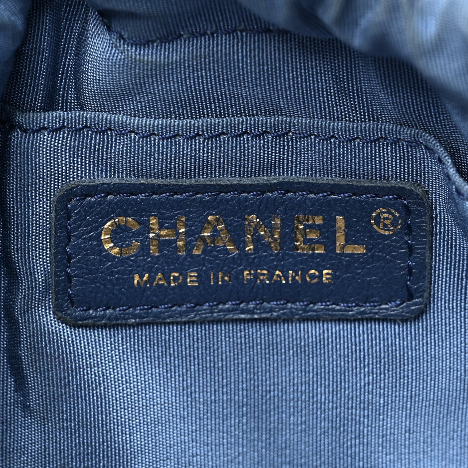 Chanel Denim Quilted Small Mood Bucket With Chain Blue Multicolor 6 of 9