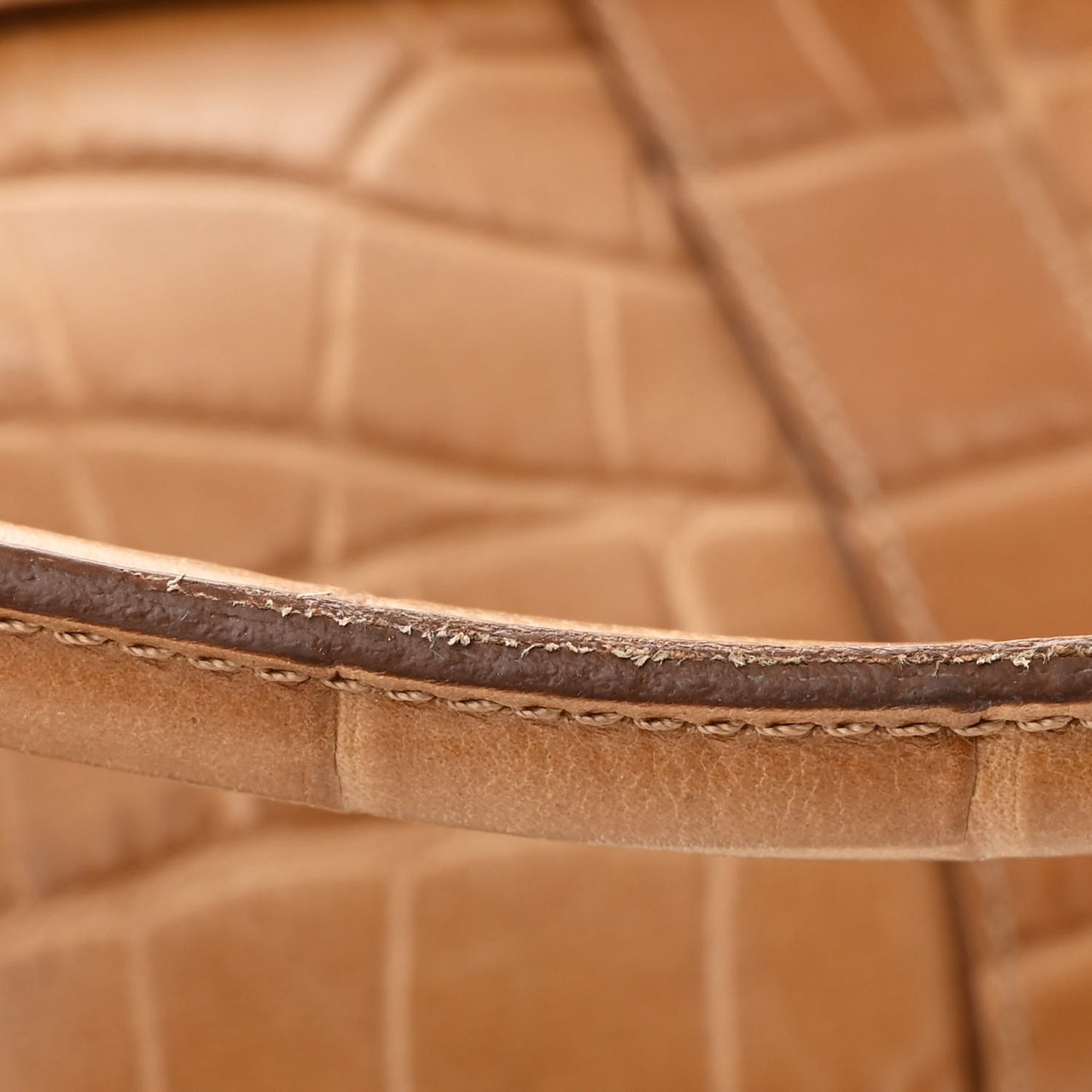 Crocodile Embossed Calfskin East West Bayswater Teak