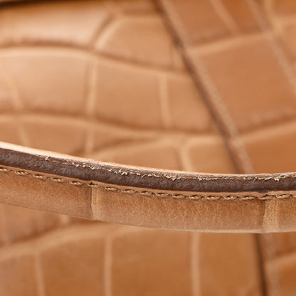 Mulberry Crocodile Embossed Calfskin East West Bayswater Teak 12 of 13