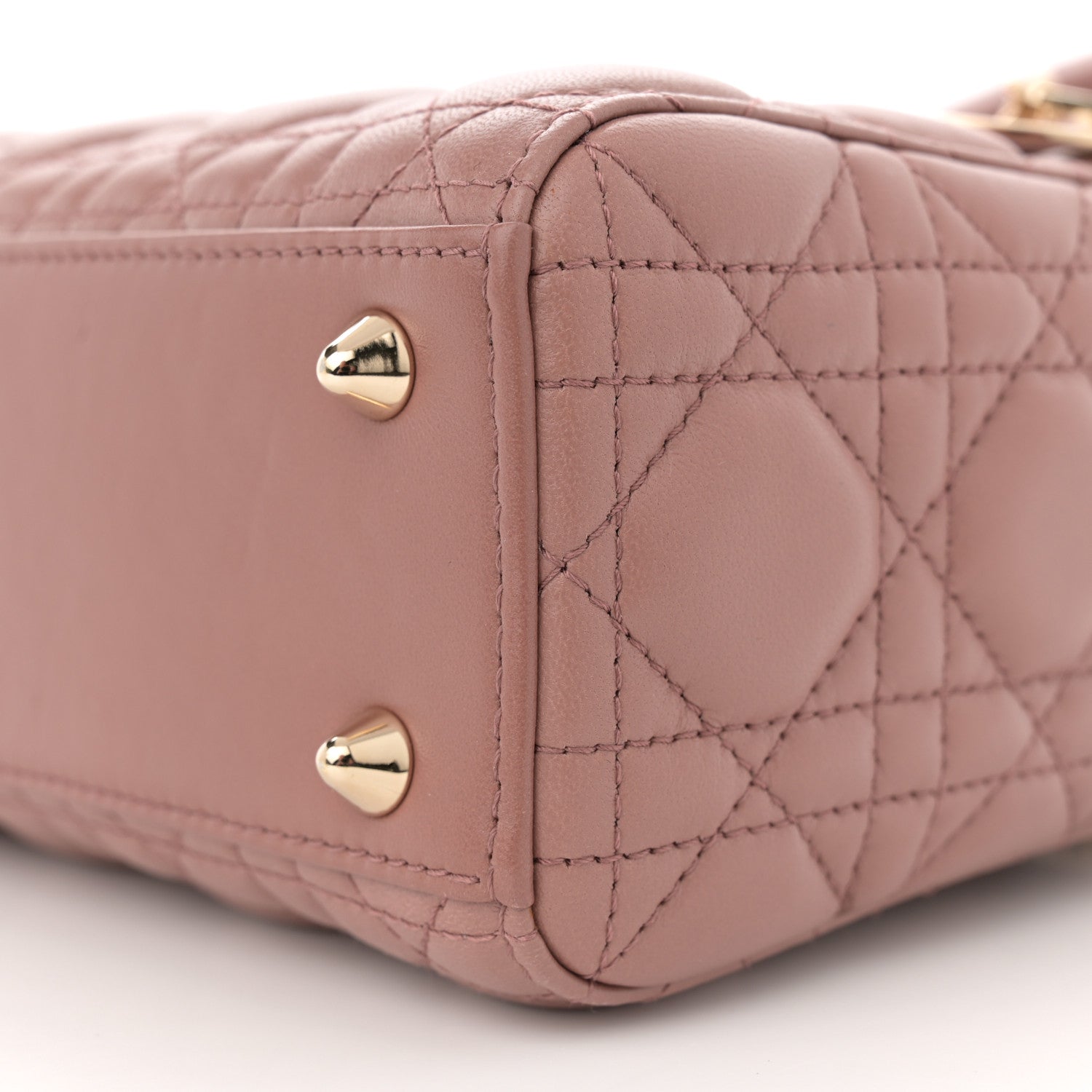 Christian Dior Lambskin Cannage Small Lucky Badges My Lady Dior Fard 10 of 10