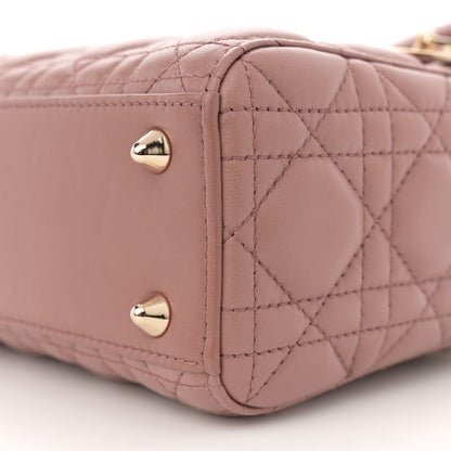 Christian Dior Lambskin Cannage Small Lucky Badges My Lady Dior Fard 10 of 10