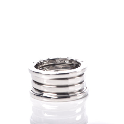 Bulgari 18K White Gold B.Zero1 4 Band Ring 54 6.75 5 of 5