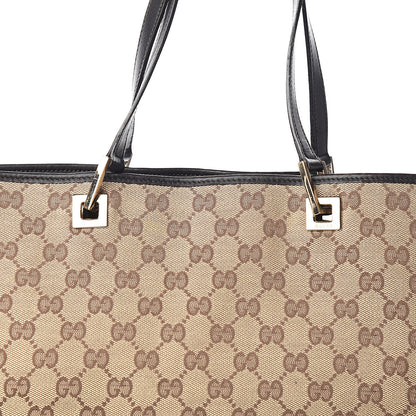 Gucci Monogram Large Bucket Tote Dark Brown 10 of 10