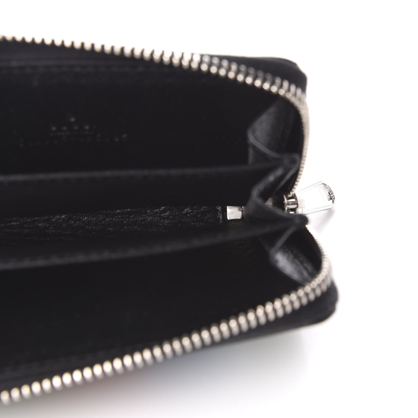 GG Supreme Monogram Psychedelic Zip Around Card Case Wallet Black