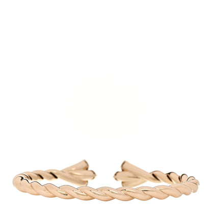 Roberto Coin 18K Yellow Gold Diamond Love in Verona Twist Open Bracelet 2 of 4