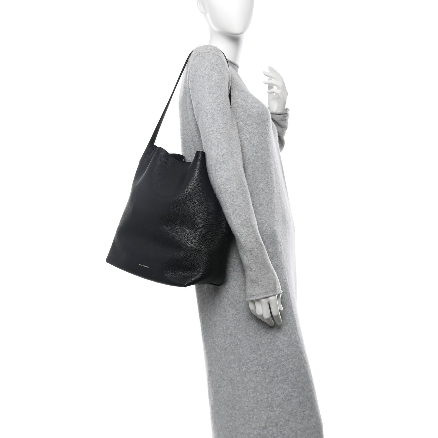 Pebbled Calfskin Everyday Cabas Black