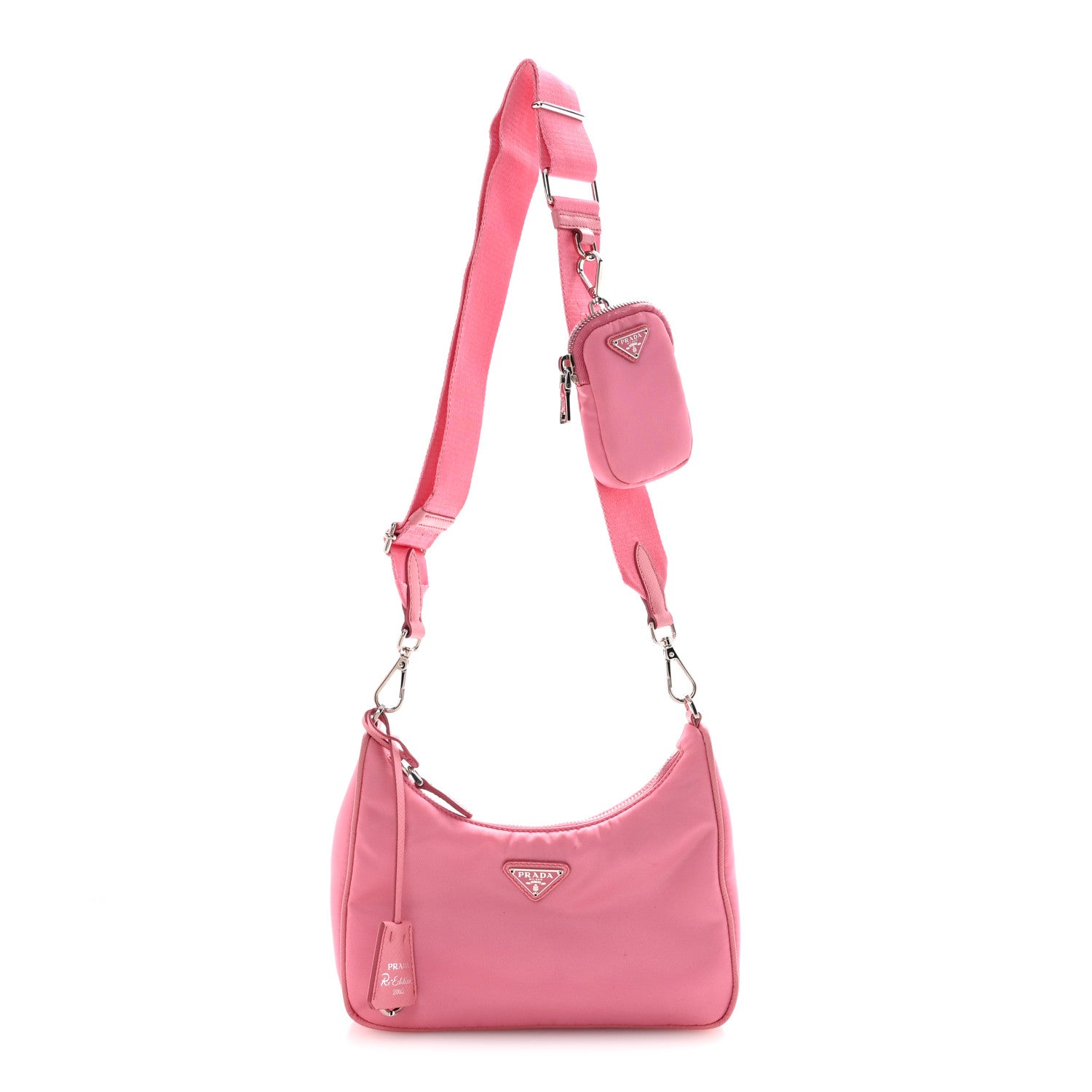 Prada Nylon Re-Edition 2005 Shoulder Bag Begonia 1 of 17
