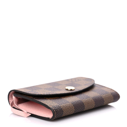 Louis Vuitton Damier Ebene Rosalie Coin Purse Rose Ballerine 4 of 7
