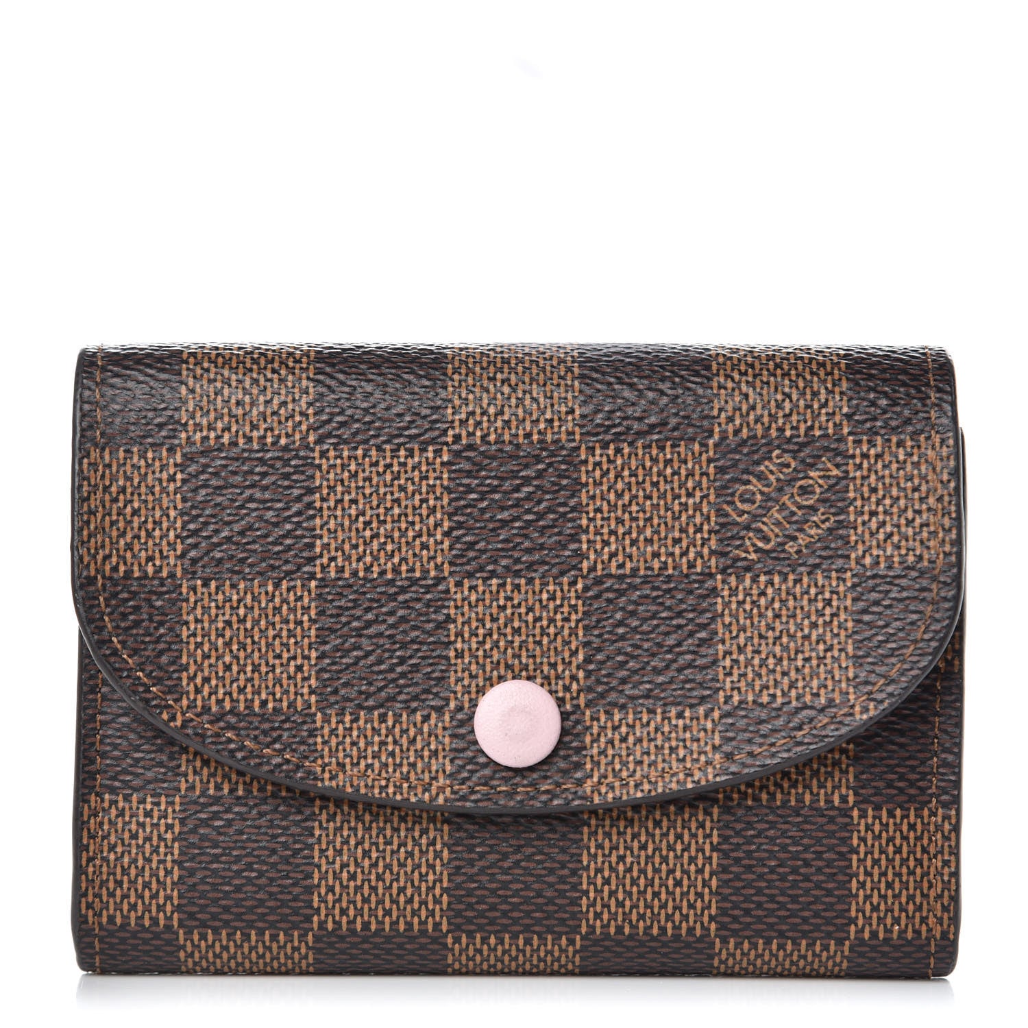 Louis Vuitton Damier Ebene Rosalie Coin Purse Rose Ballerine 1 of 9