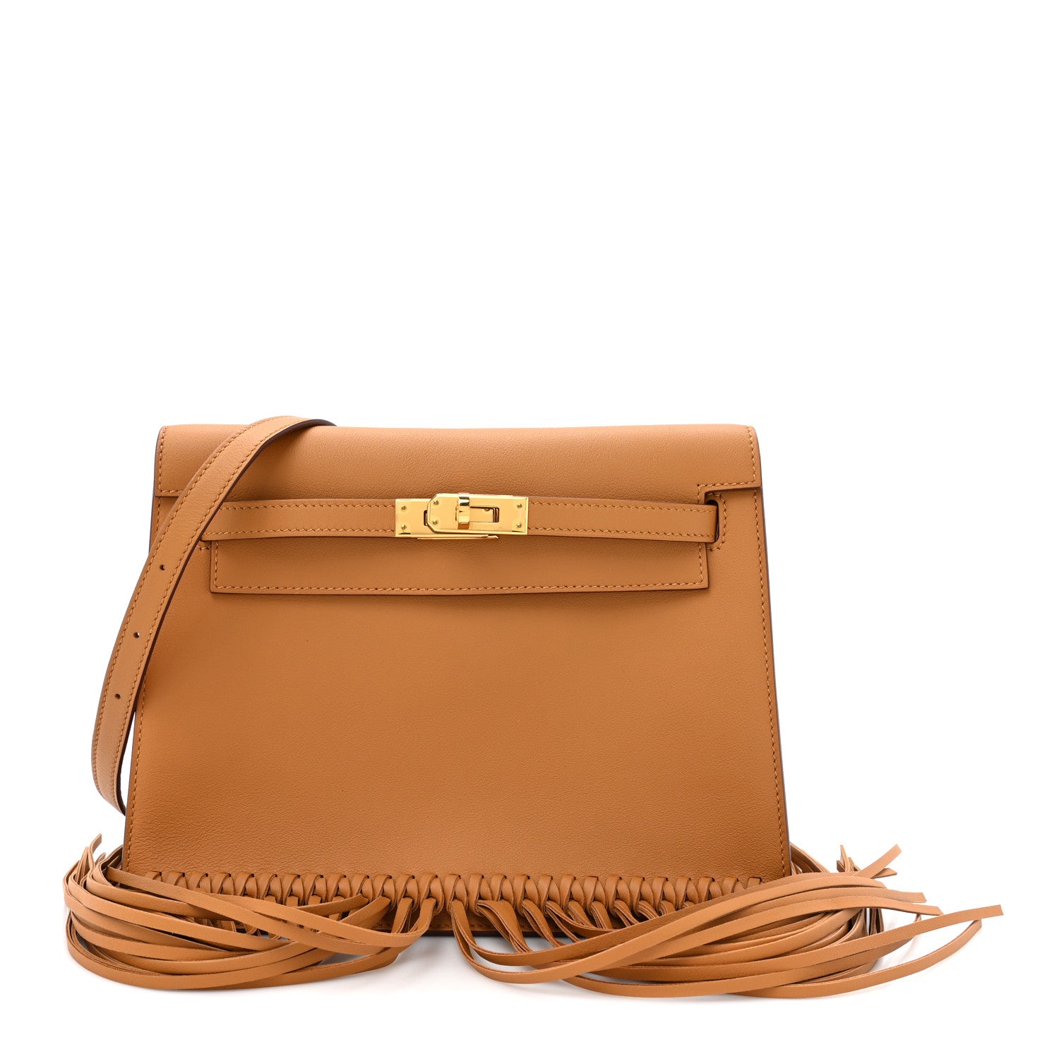 Hermes Swift Kelly Danse Anate Fringed Belt Bag Sesame 1 of 12