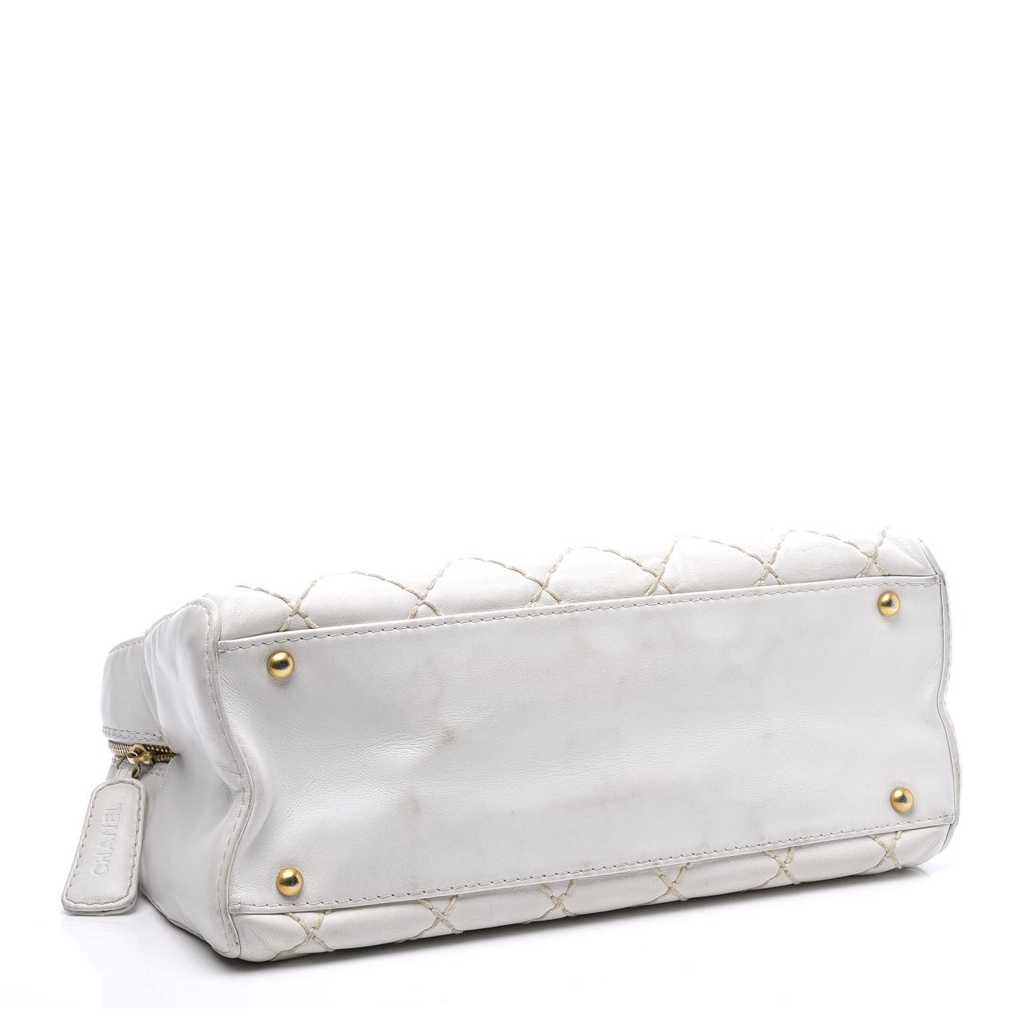 Calfskin Stitch Bowler White