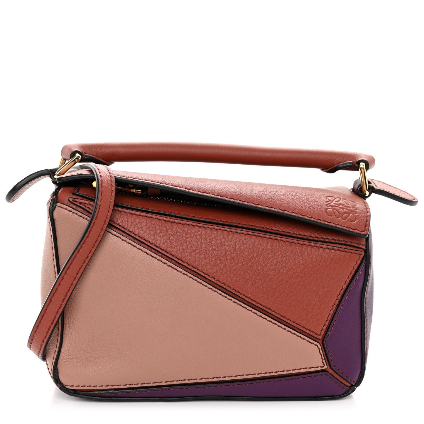 Calfskin Mini Puzzle Bag Spice Pumpkin