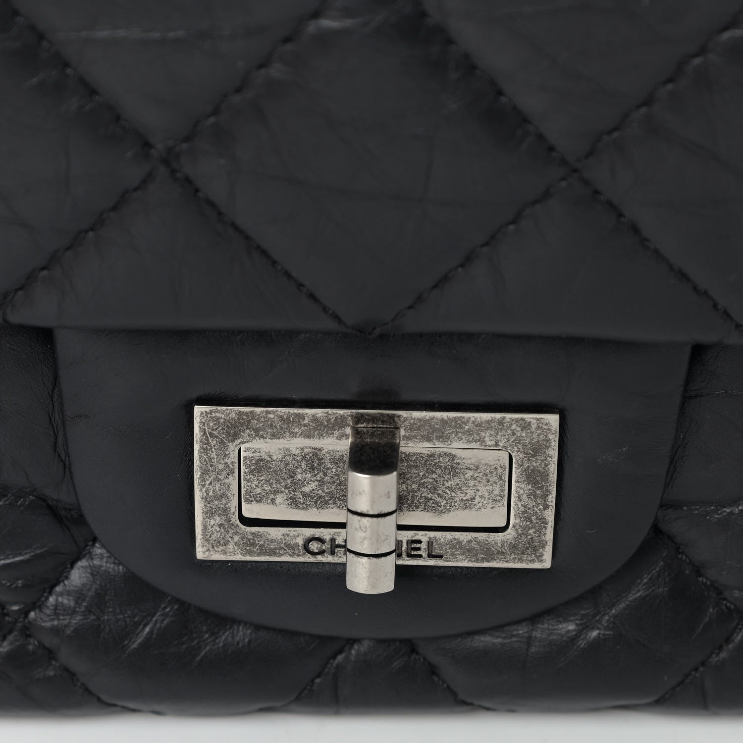 Chanel Aged Calfskin Quilted 2.55 Reissue 226 Flap Black 12 of 12
