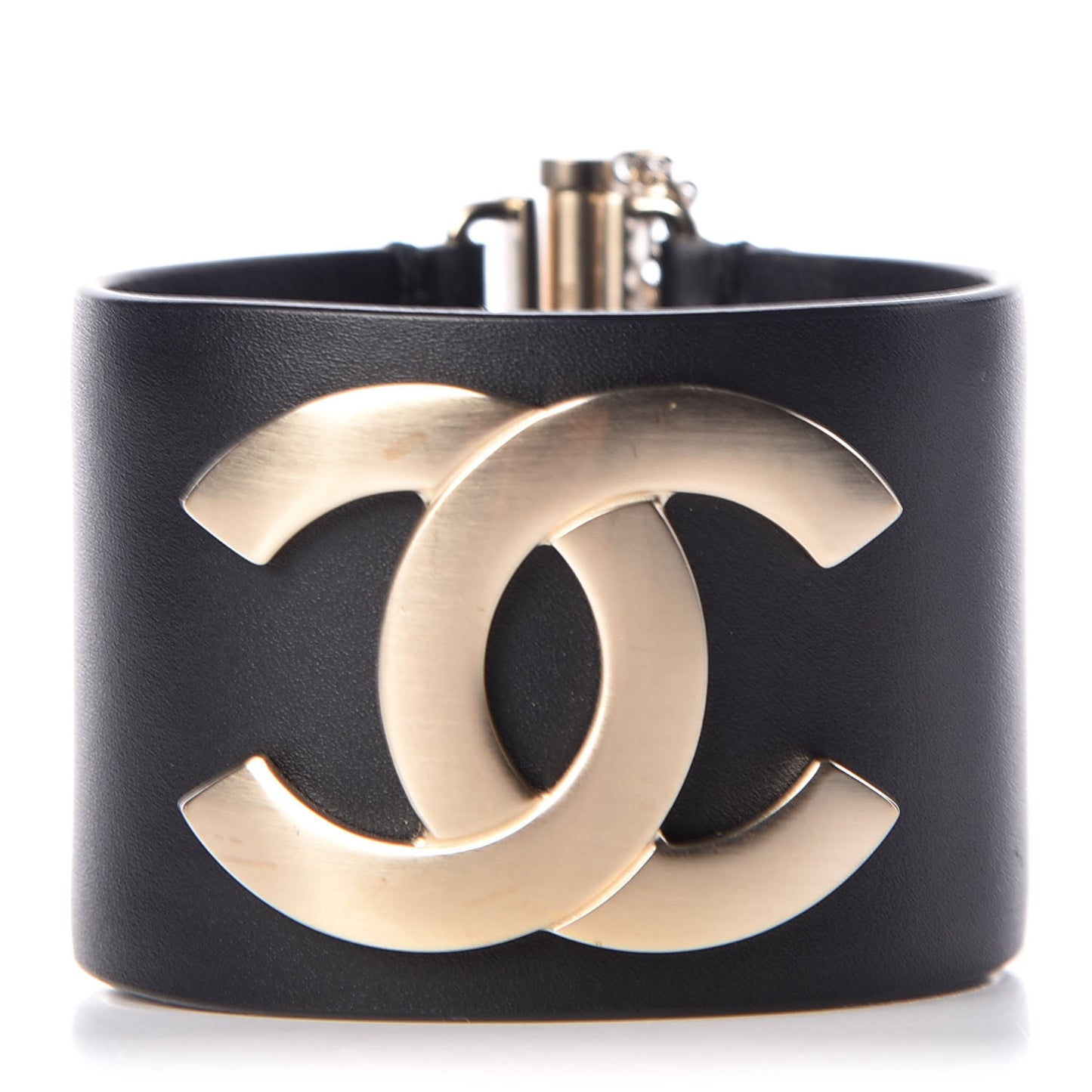 Calfskin CC Wide Cuff M Black