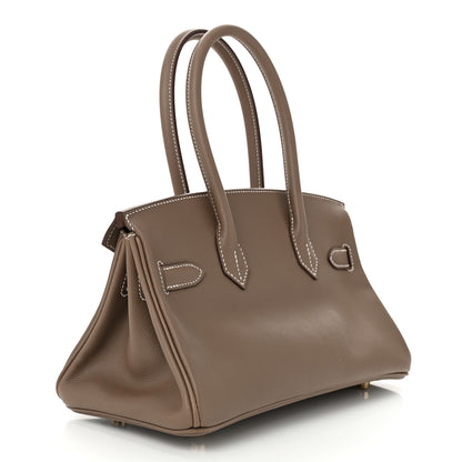 Hermes Evercolor Shoulder Birkin Light 29 Etoupe 2 of 10