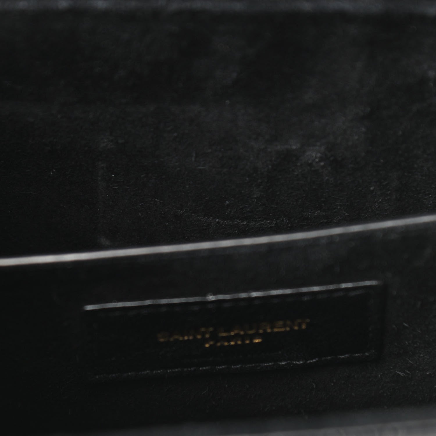 Saint Laurent Patent Crocodile Embossed Calfskin Le 61 Shoulder Bag Black 9 of 9