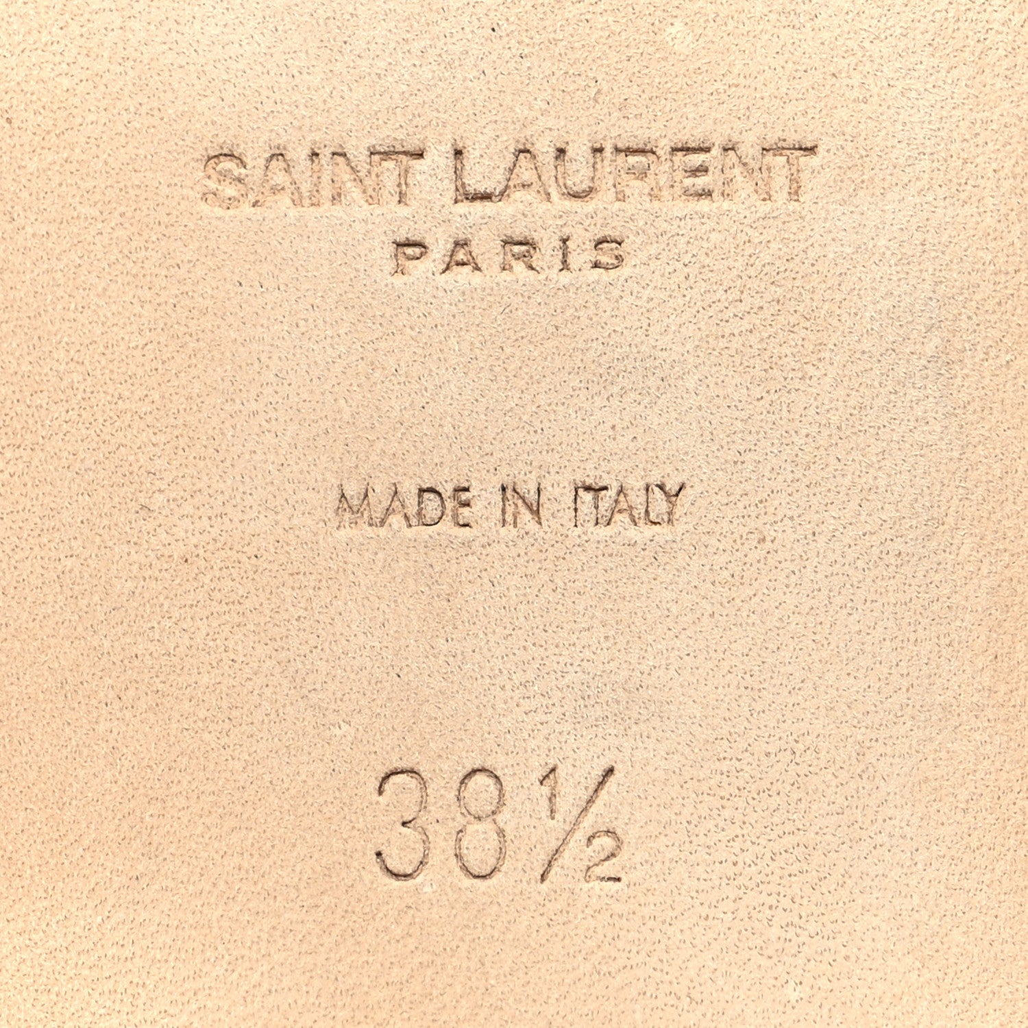 Saint Laurent Calfskin Tribute 05 Slide Sandals 38.5 Black 7 of 9