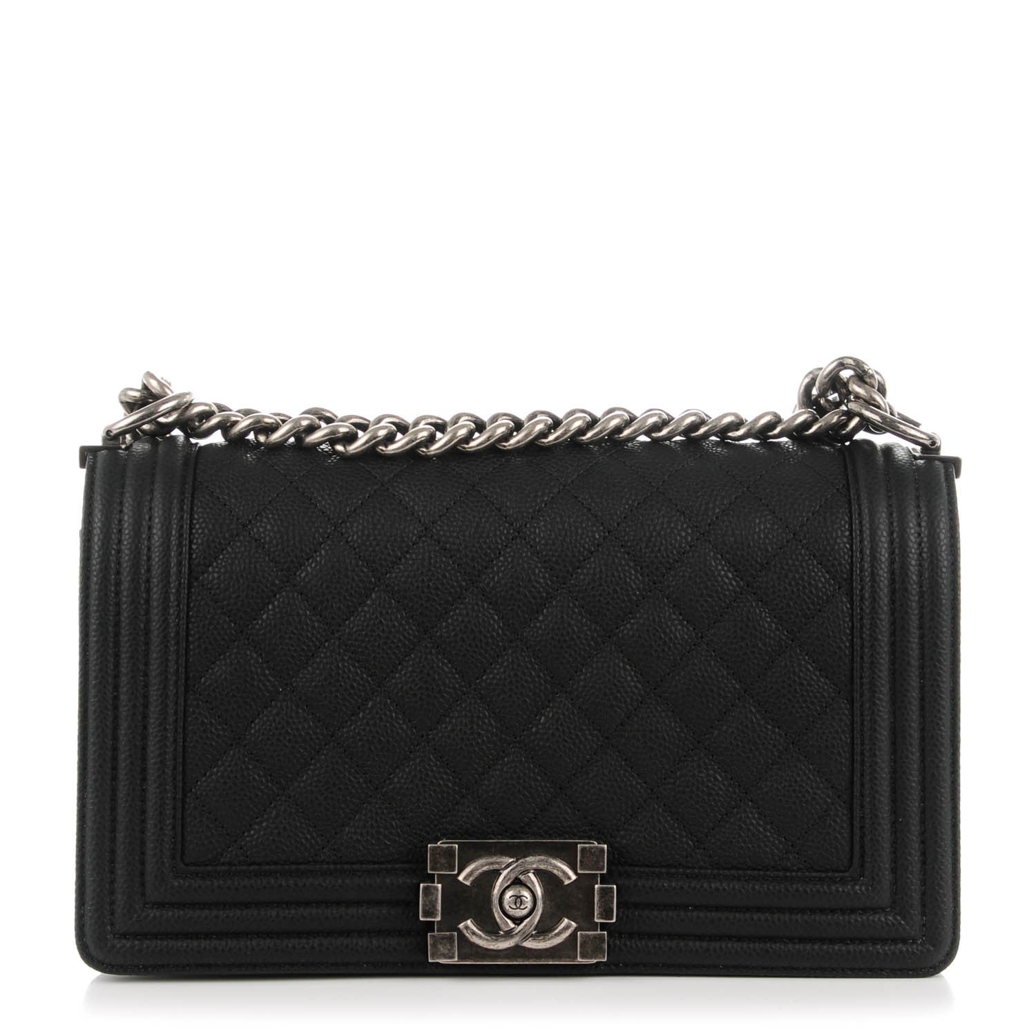 Chanel Caviar Quilted Medium Boy Flap Black 1 of 7
