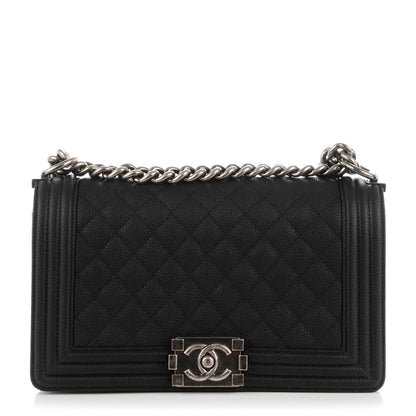 Chanel Caviar Quilted Medium Boy Flap Black 1 of 7