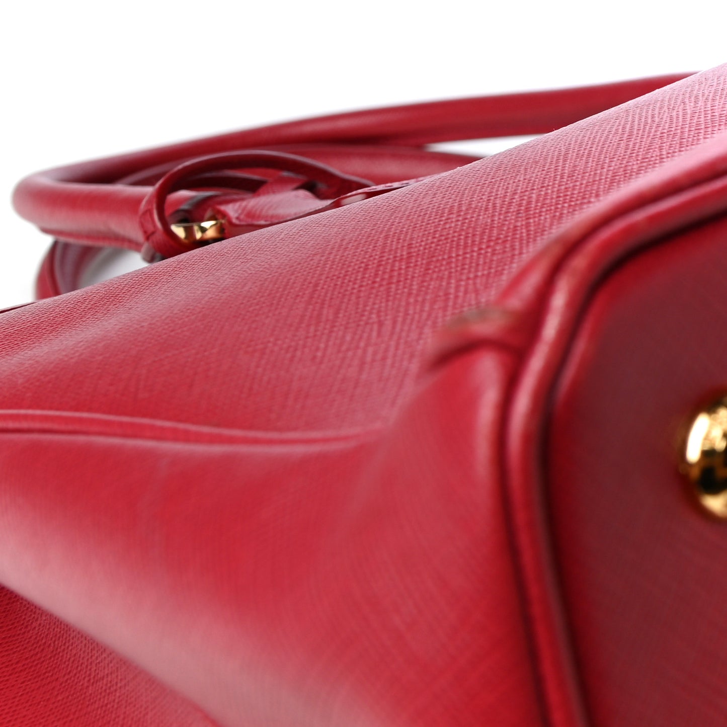 Saffiano Lux Medium Tote Fuoco